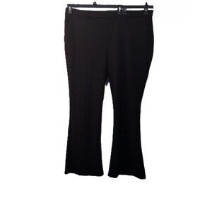 Christian Siriano Pull-on Wide leg Pants w/Pockets, Size 2X, Black